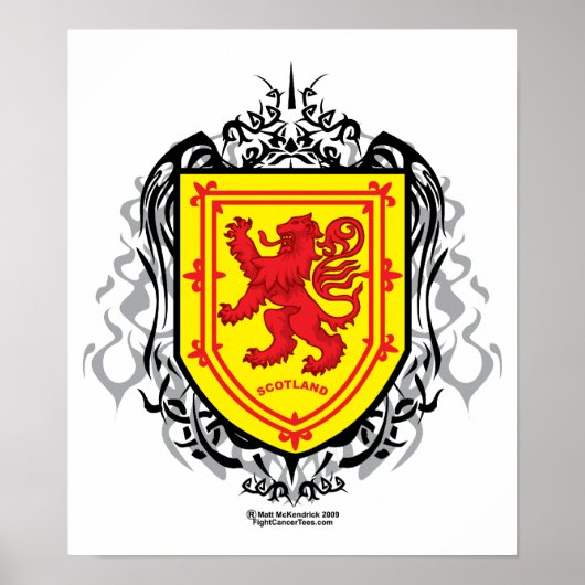 Rampant Lion Tribal Poster (Vorne)