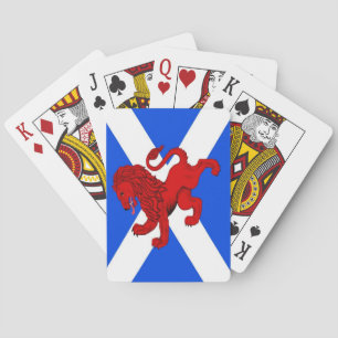 Rampant Löwe, schottische Flagge Saint Andrews Pla Spielkarten