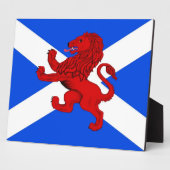 Rampant Löwe/Scoatland-Flagge Fotoplatte (Seite)