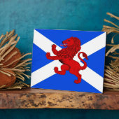 Rampant Löwe/Scoatland-Flagge Fotoplatte (Seite)
