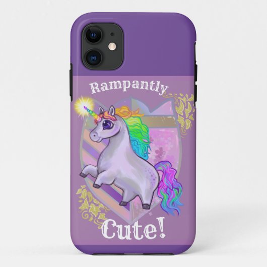 Rampant Niedlich Unicorn Case-Mate iPhone Hülle (Rückseite)