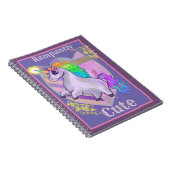 Rampant Niedlich Unicorn Notizblock (Rechte Seite)