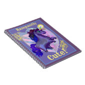 Rampant Niedlich Unicorn Notizblock (Rechte Seite)