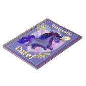 Rampant Niedlich Unicorn Notizblock (Linke Seite)