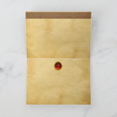 RAMPANTE WEISSE PFERDE, BÄUME IM HOLZBAUM KARTE (Innenseite)