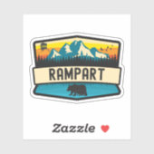 Rampart, Alaska Aufkleber (Blatt)