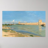 Ramparts, Aigues-Mortes, Frédéric Bazille Art Poster (Vorne)