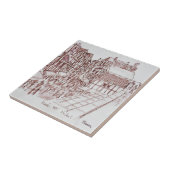 Ramparts, Mont Saint-Michel| Normandie, Frankreich Fliese (Seite)