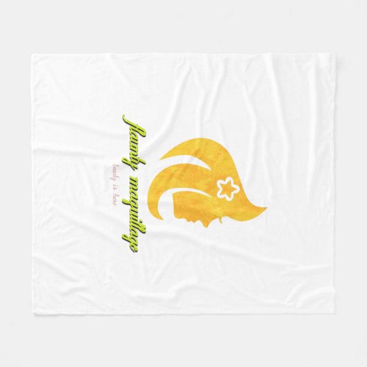 Rampenmaquillage Fleecedecke (Vorderseite (Horizontal))