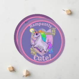 Rampig Niedliche Ankündigung von Unicorn