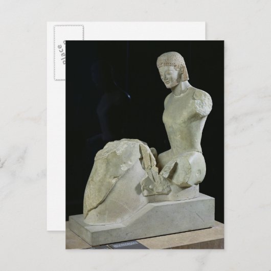 Rampin Rider, c.550-540 v. Chr. Postkarte (Vorne/Hinten)