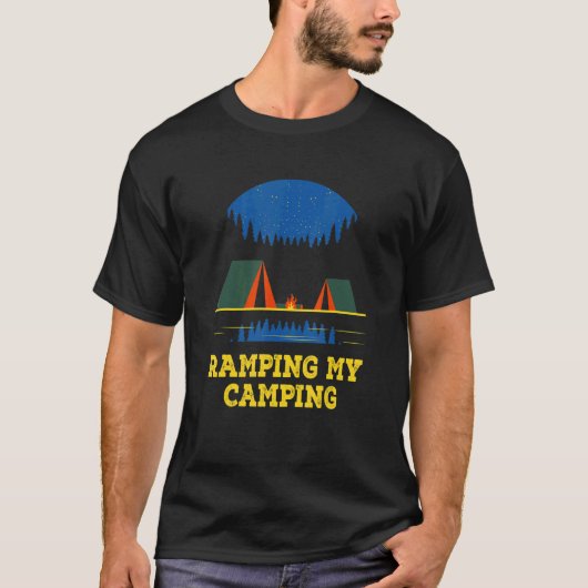 Ramping mein Camping Wandern Wildlife Wiker Outdoo T-Shirt (Vorderseite)