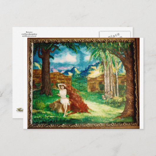 Rampion Postkarte (Vorne/Hinten)