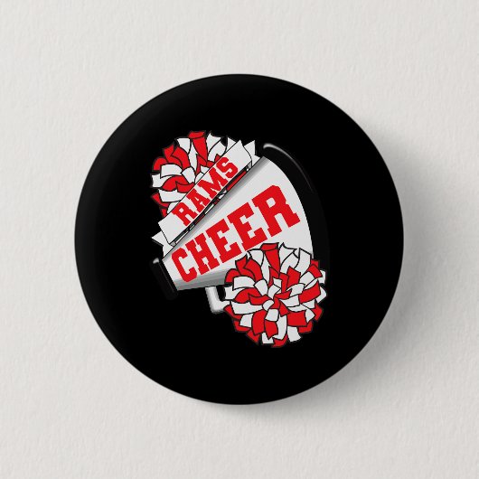 Rams Cheer Ck Zur Schule Cheerleading-Geist R  Button (Vorderseite)
