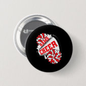 Rams Cheer Ck Zur Schule Cheerleading-Geist R  Button (Vorne & Hinten)