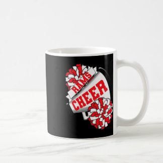 Rams Cheer Ck Zur Schule Cheerleading-Geist R  Kaffeetasse