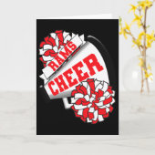 Rams Cheer Ck Zur Schule Cheerleading-Geist R  Karte (Gelbe Blume)