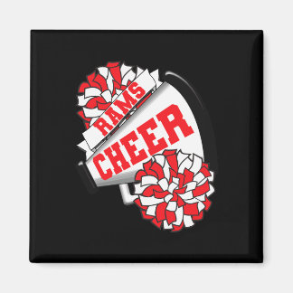 Rams Cheer Ck Zur Schule Cheerleading-Geist R  Magnet