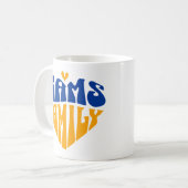 Rams Family Fan-Geschenk Kaffeetasse (Vorderseite Links)