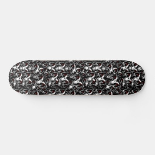 Rams Head Pattern Skateboard (Horizontal)