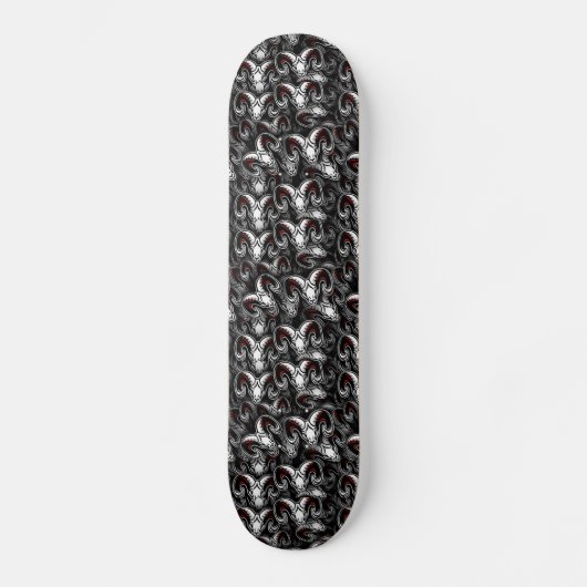 Rams Head Pattern Skateboard (Vorderseite)