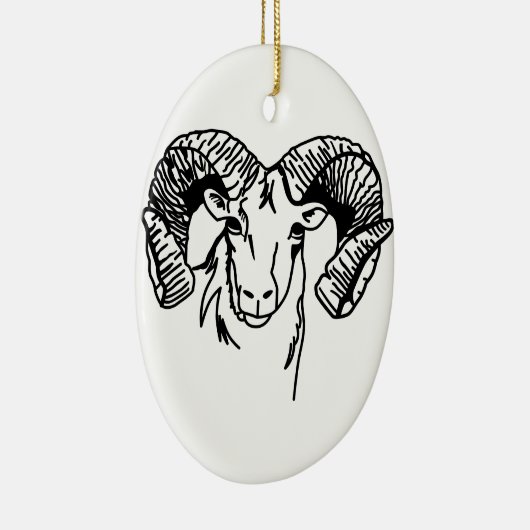 RAMs Keramik Ornament (Rechts)