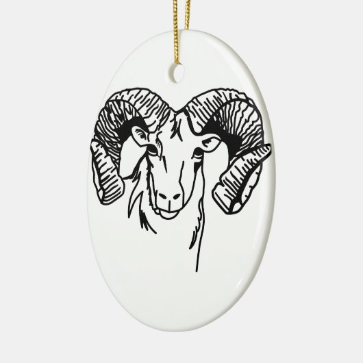 RAMs Keramik Ornament (Links)