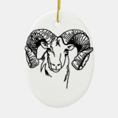 RAMs Keramik Ornament (Vorne)