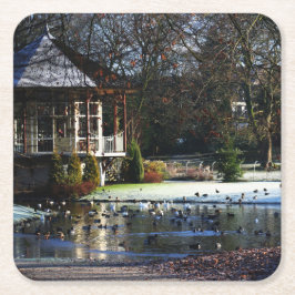 Rams Woerthe Tee House Coaster Rechteckiger Pappuntersetzer