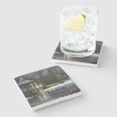 Rams Woerthe Teehaus Küstenercnm Steinuntersetzer (Seitenansicht)