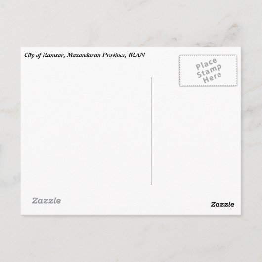 Ramsar Postkarte (Rückseite)