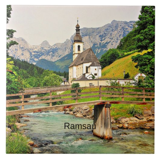 Ramsau, Bayerische Alpen Fliese (Vorderseite)