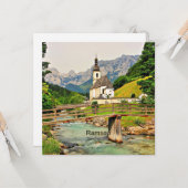 Ramsau, Bayerische Alpen Karte (Vorderseite/Rückseite Beispiel)