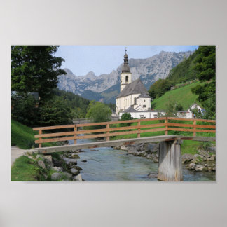 Ramsau Bayerische Alpen Poster