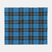 Ramsay Blue Ancient Kariert Fleecedecke (Vorderseite (Horizontal))