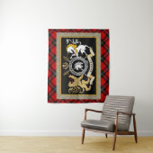 Ramsay Clan Abzeichen & Tartan Personalisiert Wandteppich (Beispiel)