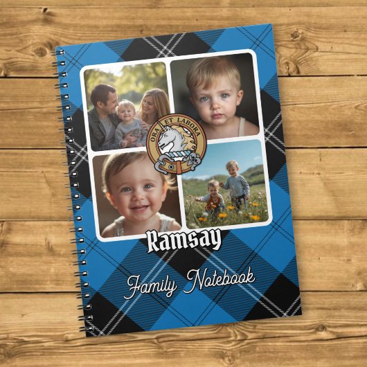 Ramsay Familienfoto-Collage Notizblock