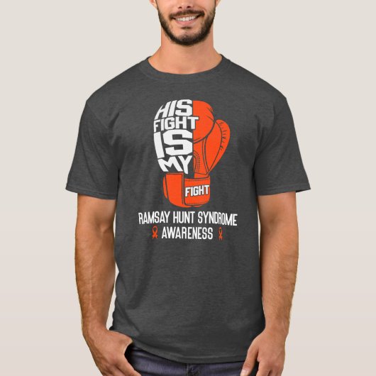 Ramsay Hunt Syndrome Awareness Sein Kampf ist mein T-Shirt (Vorderseite)