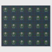 Ramsay-Schottischer-Clan-Tartan & Wappen Geschenkpapier (Flach)