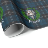 Ramsay-Schottischer-Clan-Tartan & Wappen Geschenkpapier (Rolleneckpunkt)
