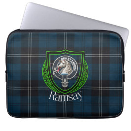 Ramsay Scottish Clan Tartan and Crest Laptopschutzhülle