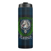 Ramsay Scottish Clan Tartan & Crest Thermosbecher (Vorderseite)