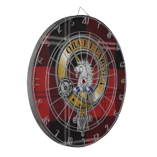 Ramsay Tartan & Abzeichen Dartscheibe (Vorderseite Links)