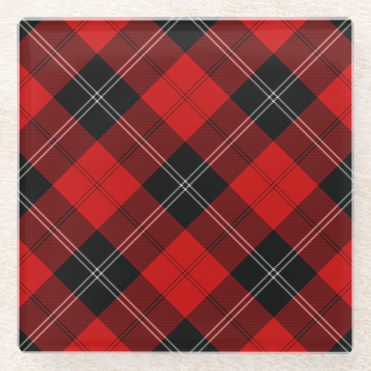 Ramsay Tartan kariert Glasuntersetzer (Vorderseite)