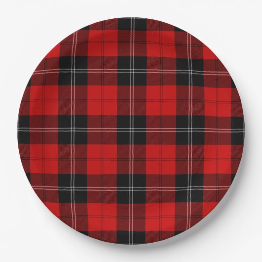 Ramsay Tartan kariert Pappteller (Vorderseite)