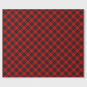 Ramsay-Tartan rot-schwarz kariert Geschenkpapier (Flach)