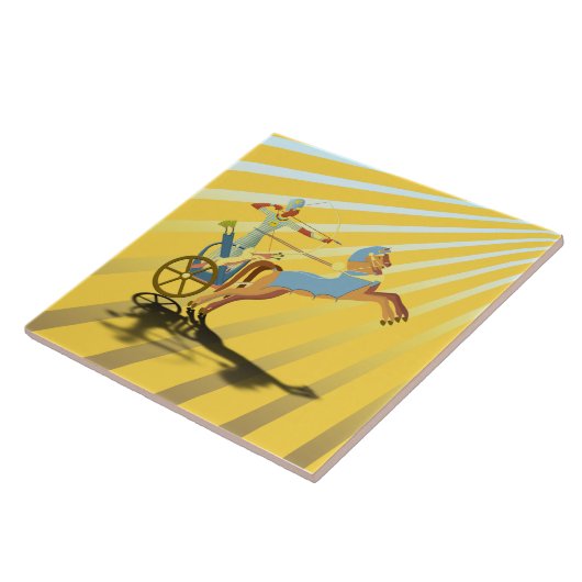 Ramses auf seinem Wagen Fliese (Seite)