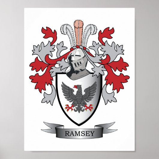 Ramsey Familienwappen Coat of Arms Poster (Vorne)