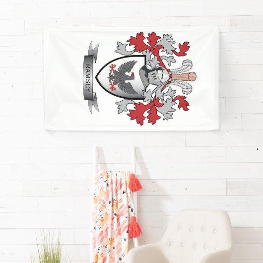 Ramsey Familienwappen-Wappen Banner (Insitu)