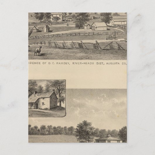 Ramsey, Williams-Residenzen Postkarte (Vorderseite)